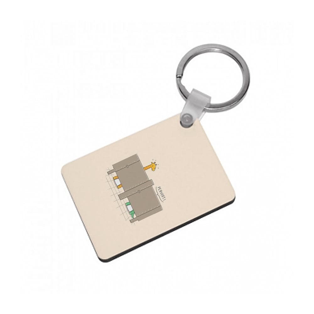 Pervert - Funny Pun Keyring - Fun Cases