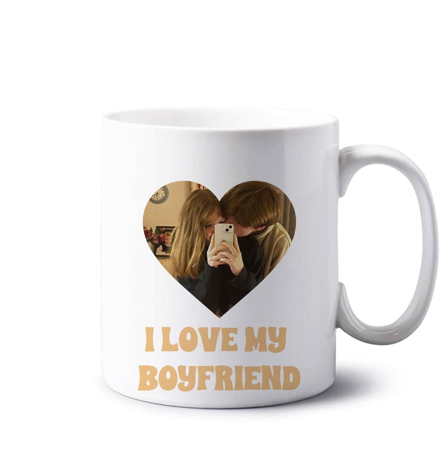 I Love My Boyfriend - Personalised Couples Mug