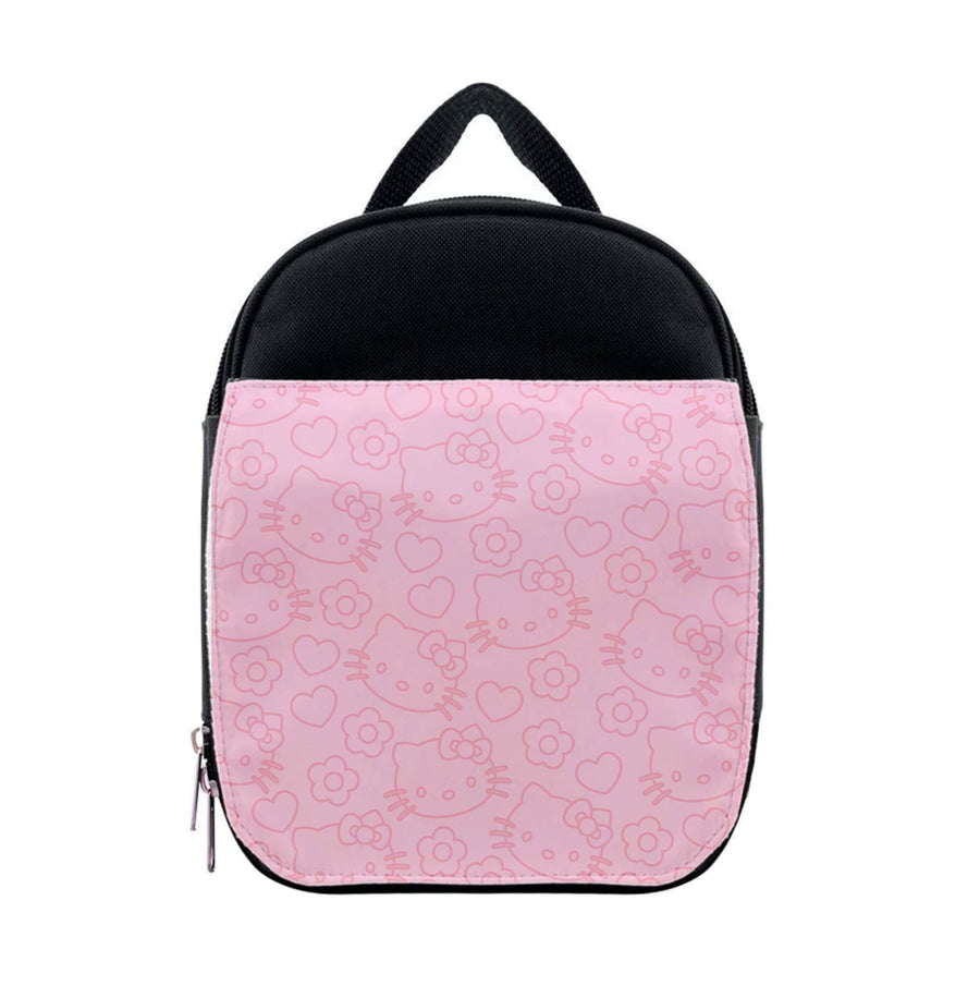 Pink And Red Pattern - Hello Kitty Lunchbox