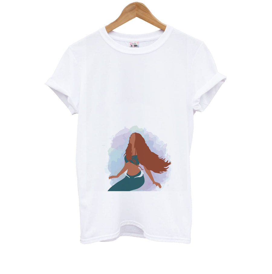 Ariel Watercolour - The Little Mermaid Kids T-Shirt