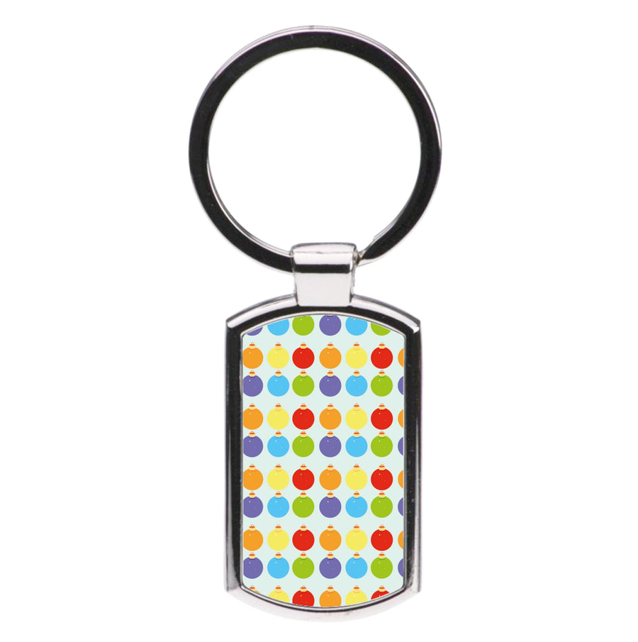 Baubles - Christmas Patterns Luxury Keyring