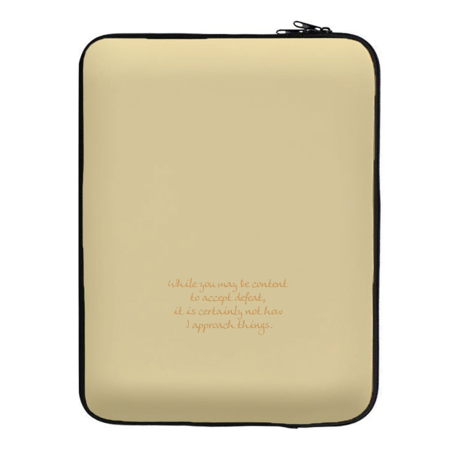 Content To Acept Defeat - Queen Charlotte Laptop Sleeve