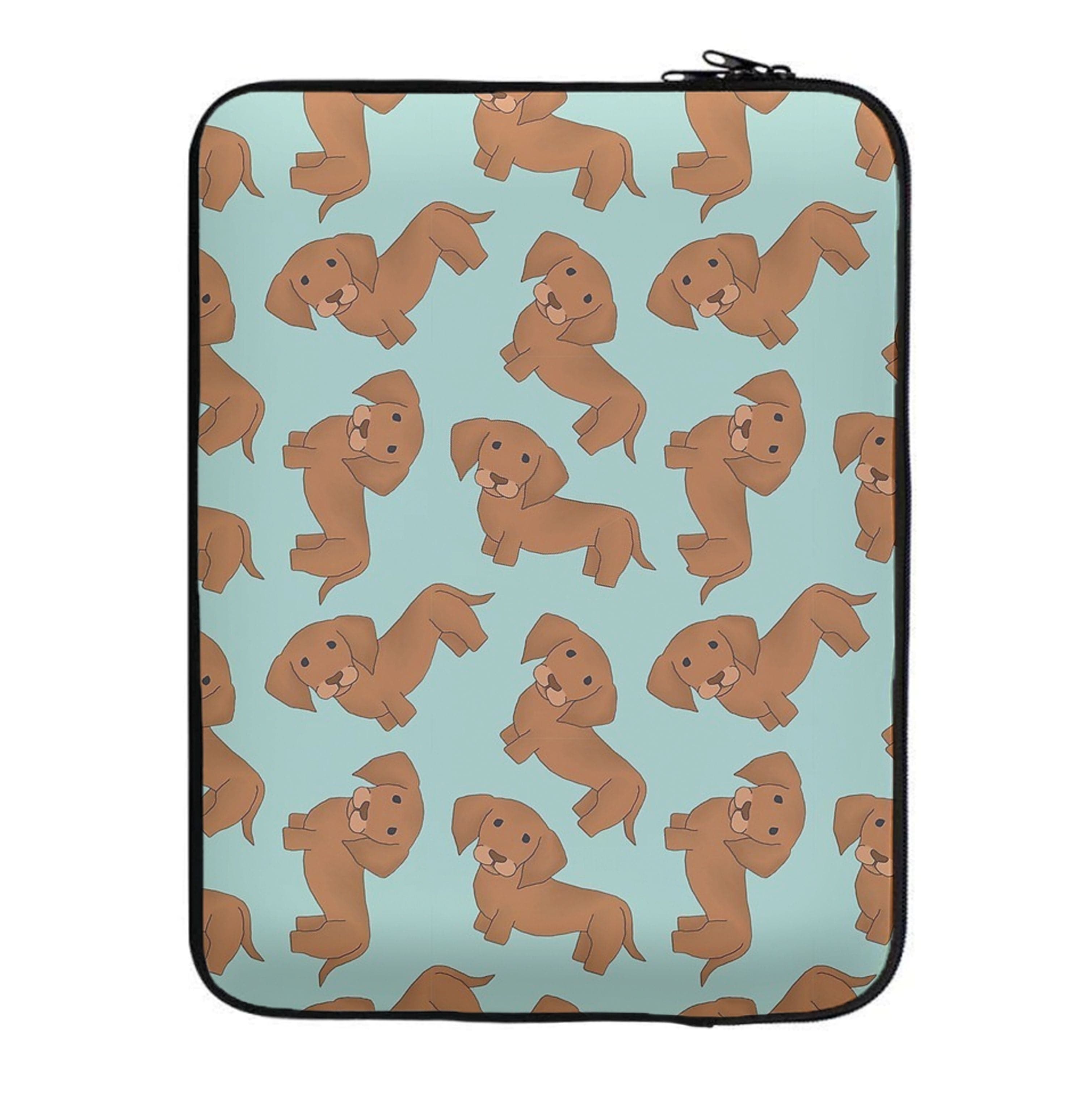 Sausage Dog Pattern Laptop Sleeve