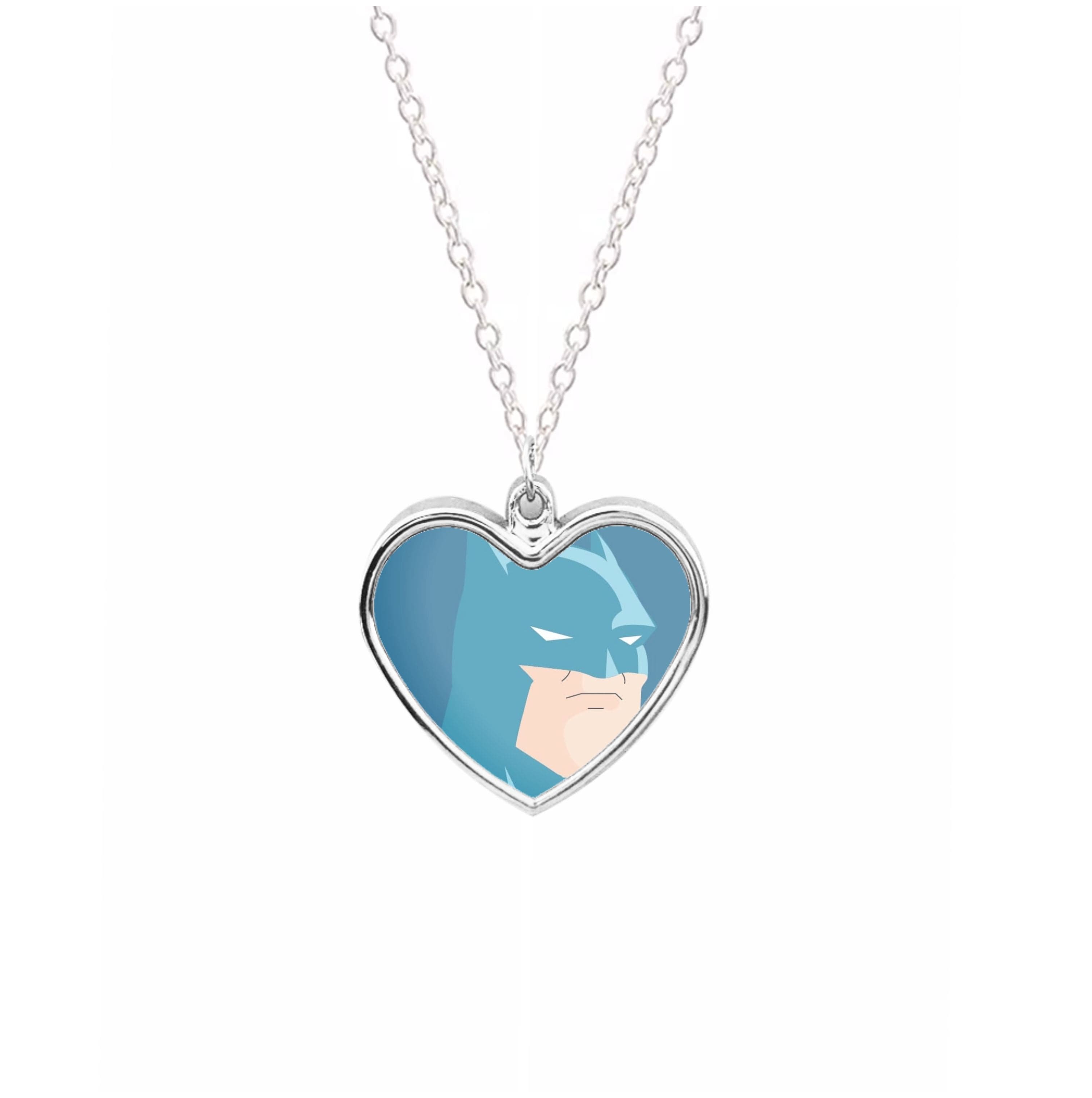 Blue Bat Superhero Necklace