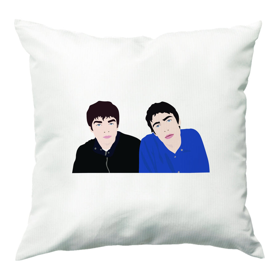 Noel And Liam Gallagher - Oasis Cushion