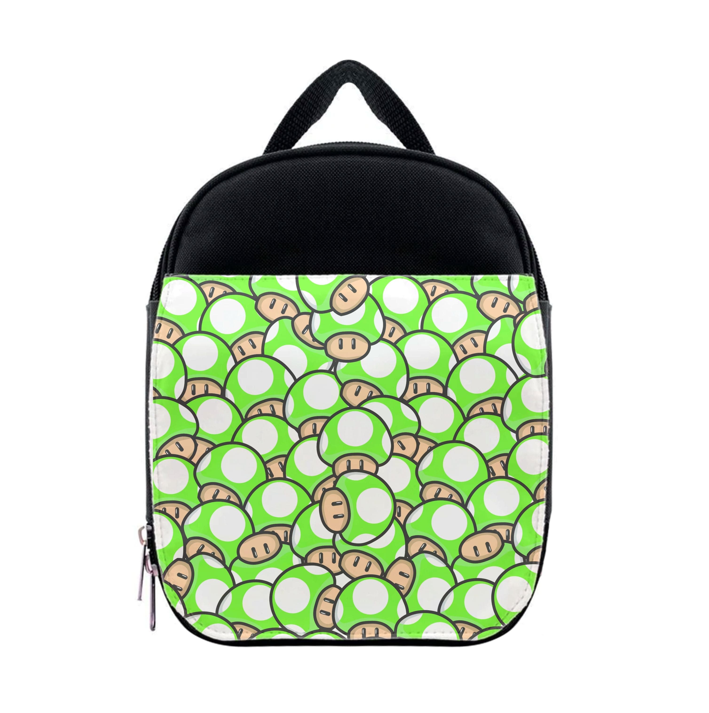 Mushroom Pattern - Green Lunchbox