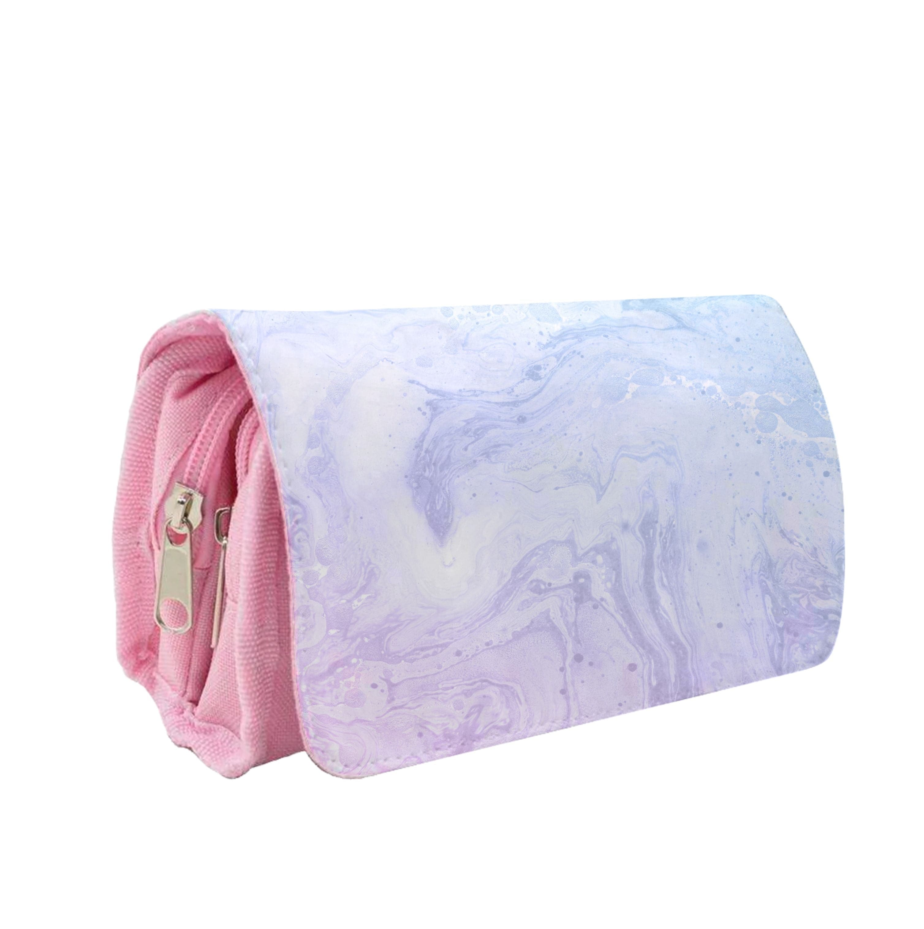 Purple Marble Pencil Case