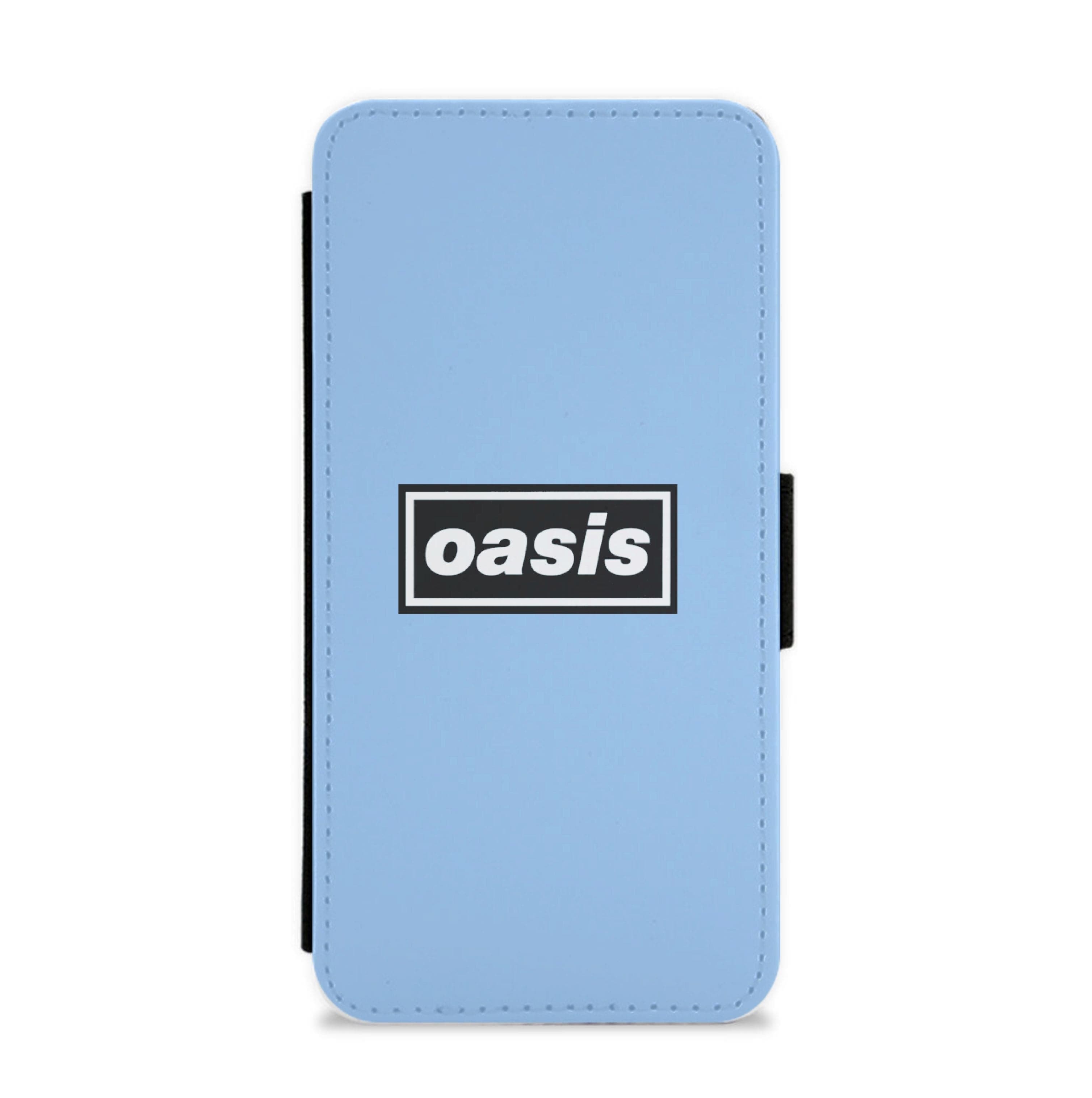 Band Name Blue Flip / Wallet Phone Case