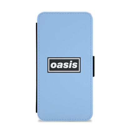 Band Name Blue Flip / Wallet Phone Case