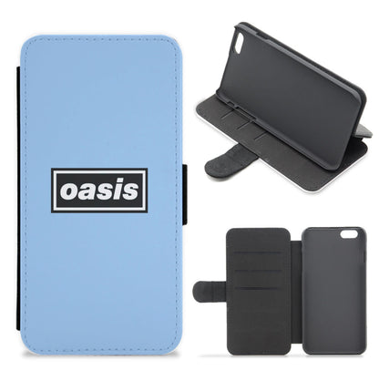 Band Name Blue Flip / Wallet Phone Case