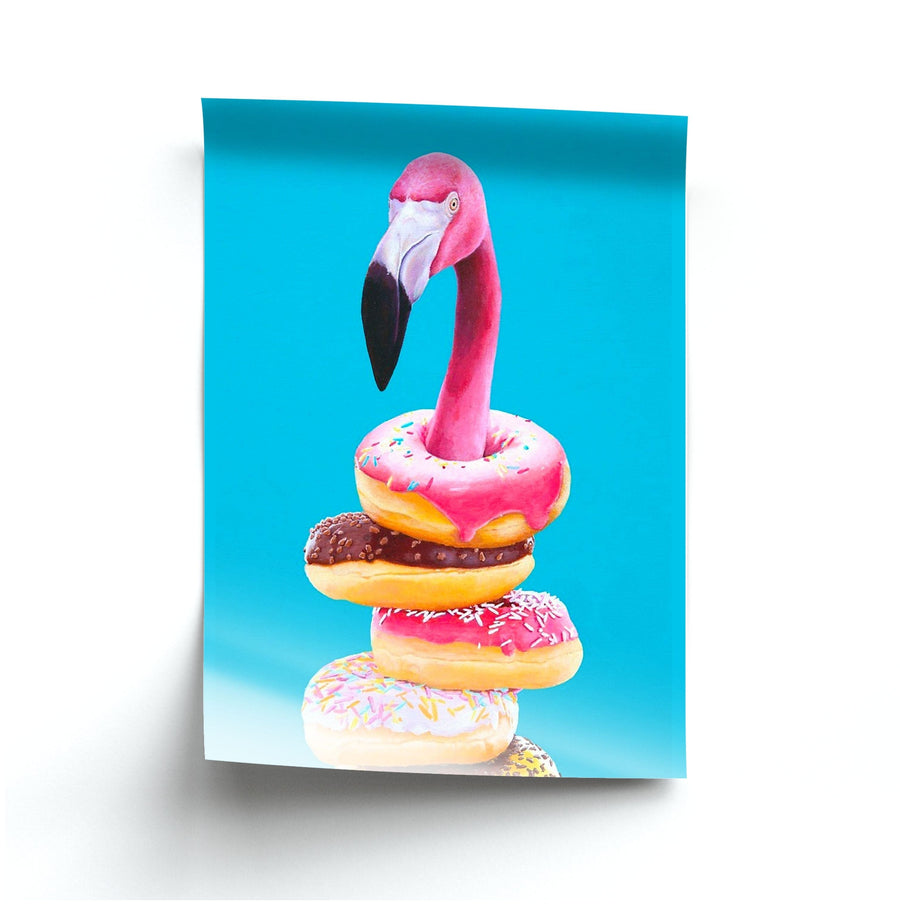 A Famished Flamingo Poster