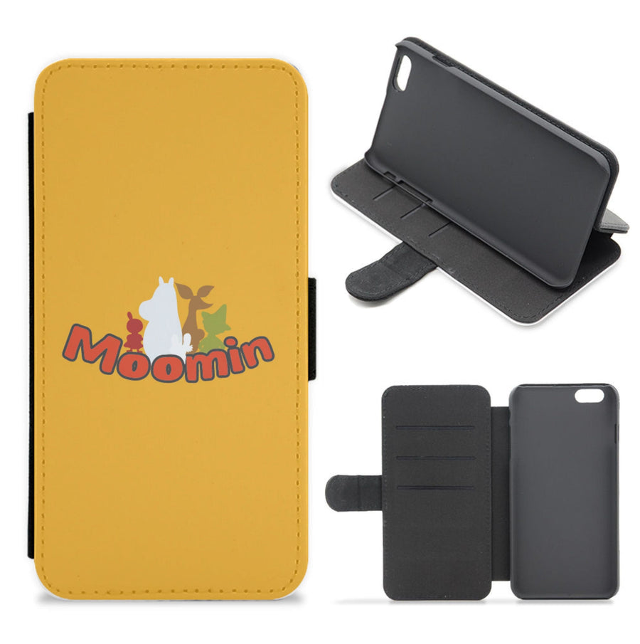 Moomin Text Flip / Wallet Phone Case