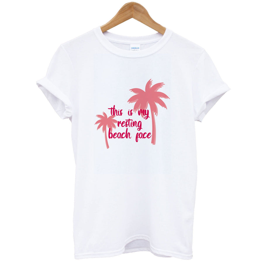 This Is My Resting Beach Face - Summer Quotes T-Shirt