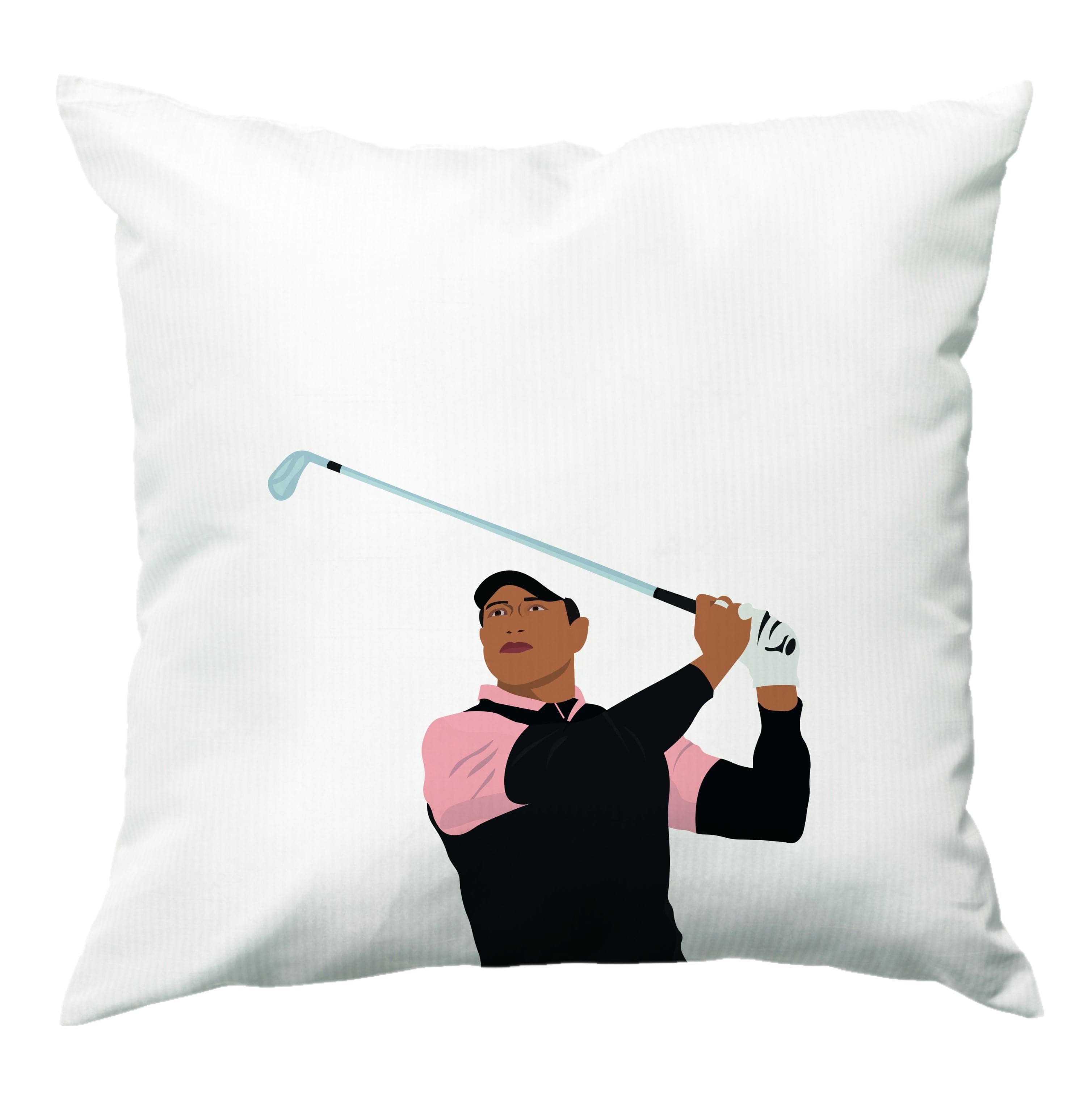 Tiger hitting a iron - Golf Cushion