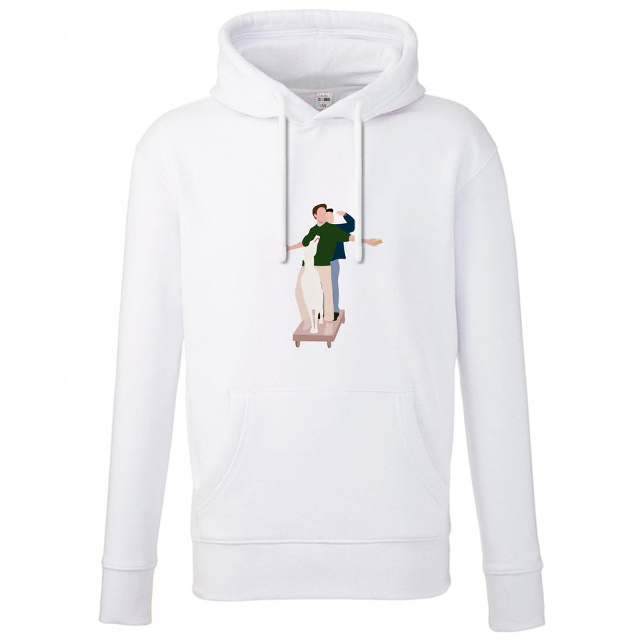 Two Men And A Dog - Friends Hoodie