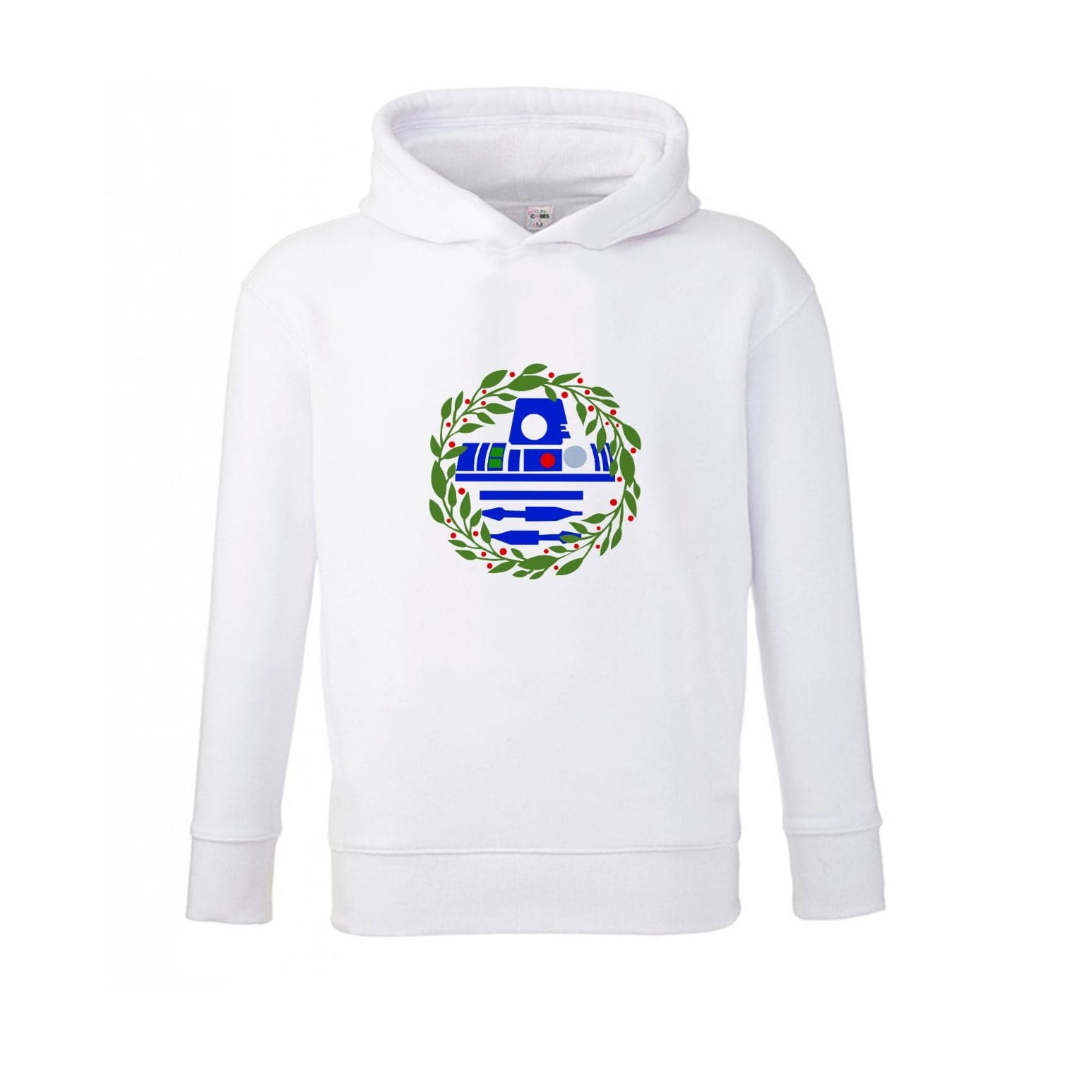 R2D2 Christmas Wreath Kids Hoodie