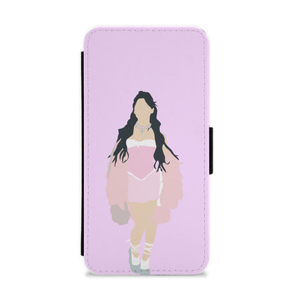 Pink Dress - Nessat Flip / Wallet Phone Case