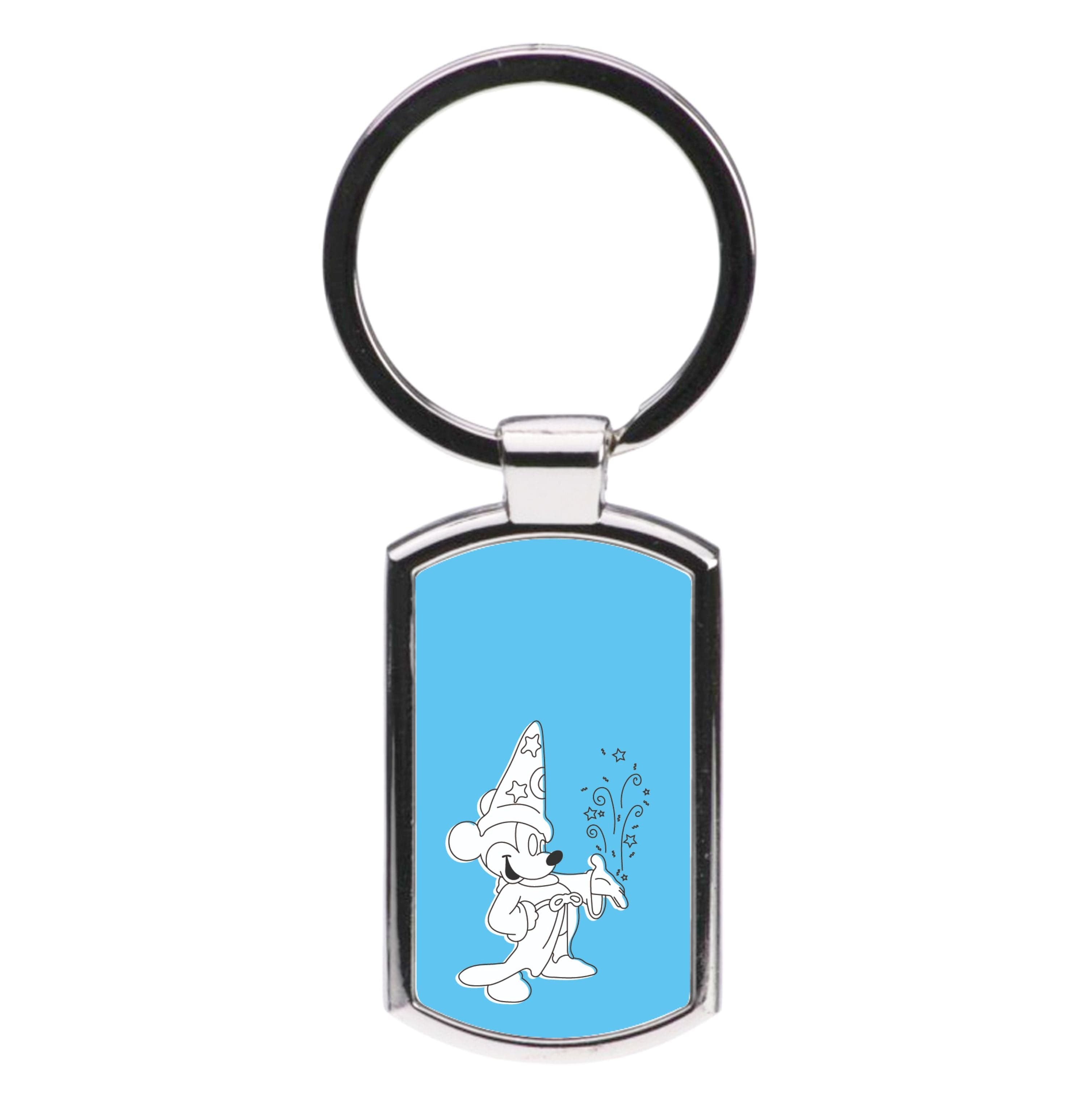 Wizard Mickey Blue Luxury Keyring