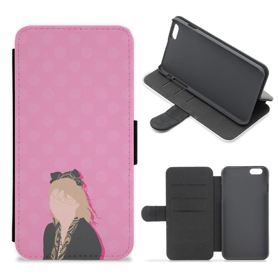 Messy Hair - Madonna Flip / Wallet Phone Case