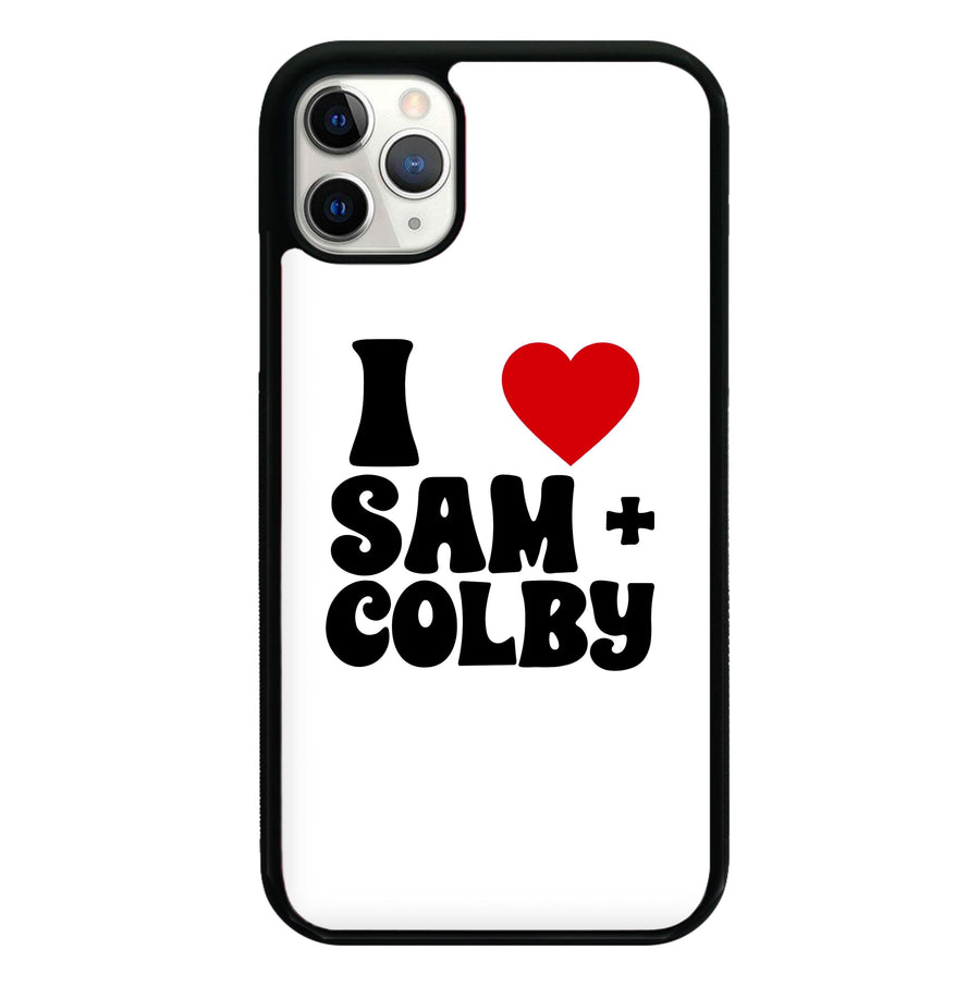 I Love Sam And Colby Phone Case