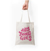 Everything but cases Tote Bags