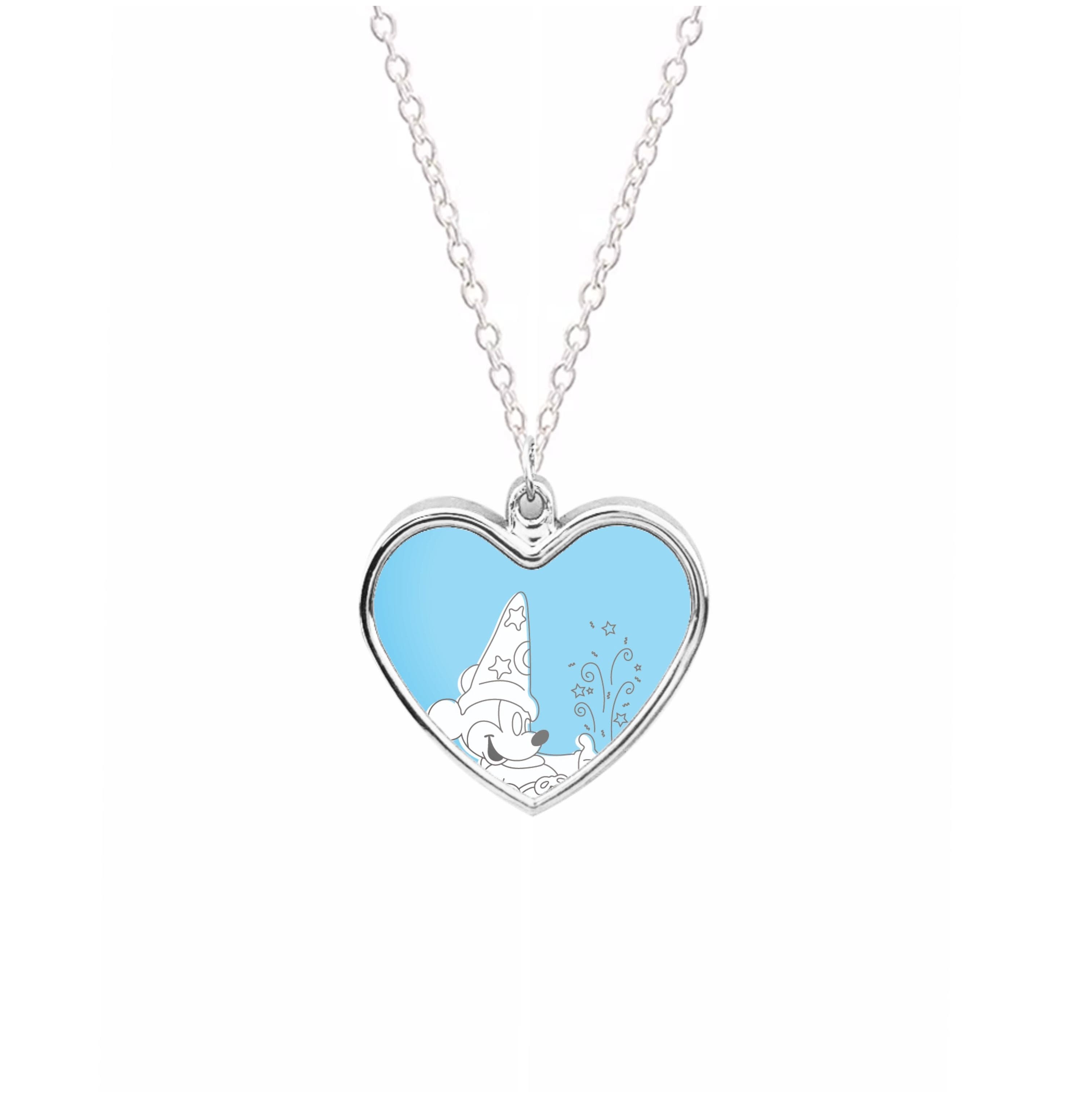 Wizard Mickey Blue Necklace