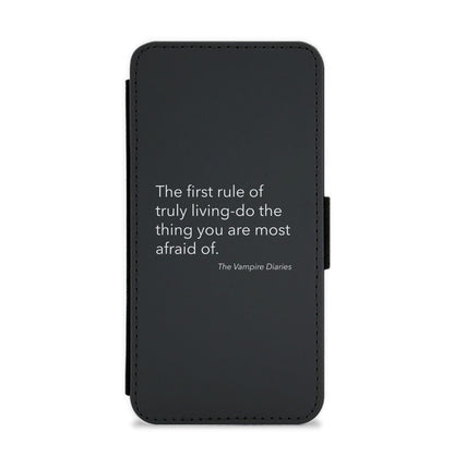 The First Rule Of Truly Living - VD Flip / Wallet Phone Case