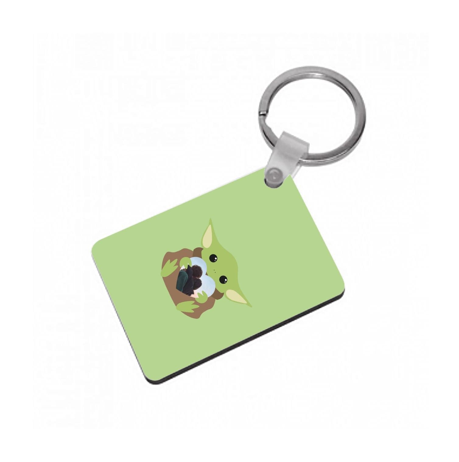 Baby Yoda - Personalised Couples Keyring