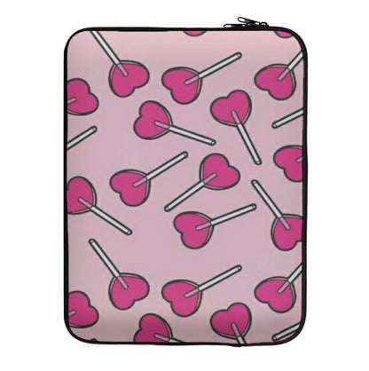 Cherry Heart Lollipops Laptop Sleeve