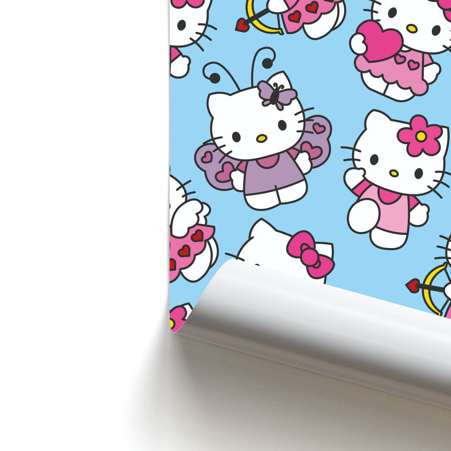 Hello Kitty Pattern  Poster