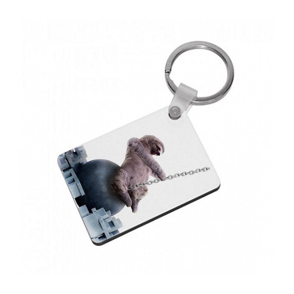 Wrecking Ball Sloth Keyring - Fun Cases