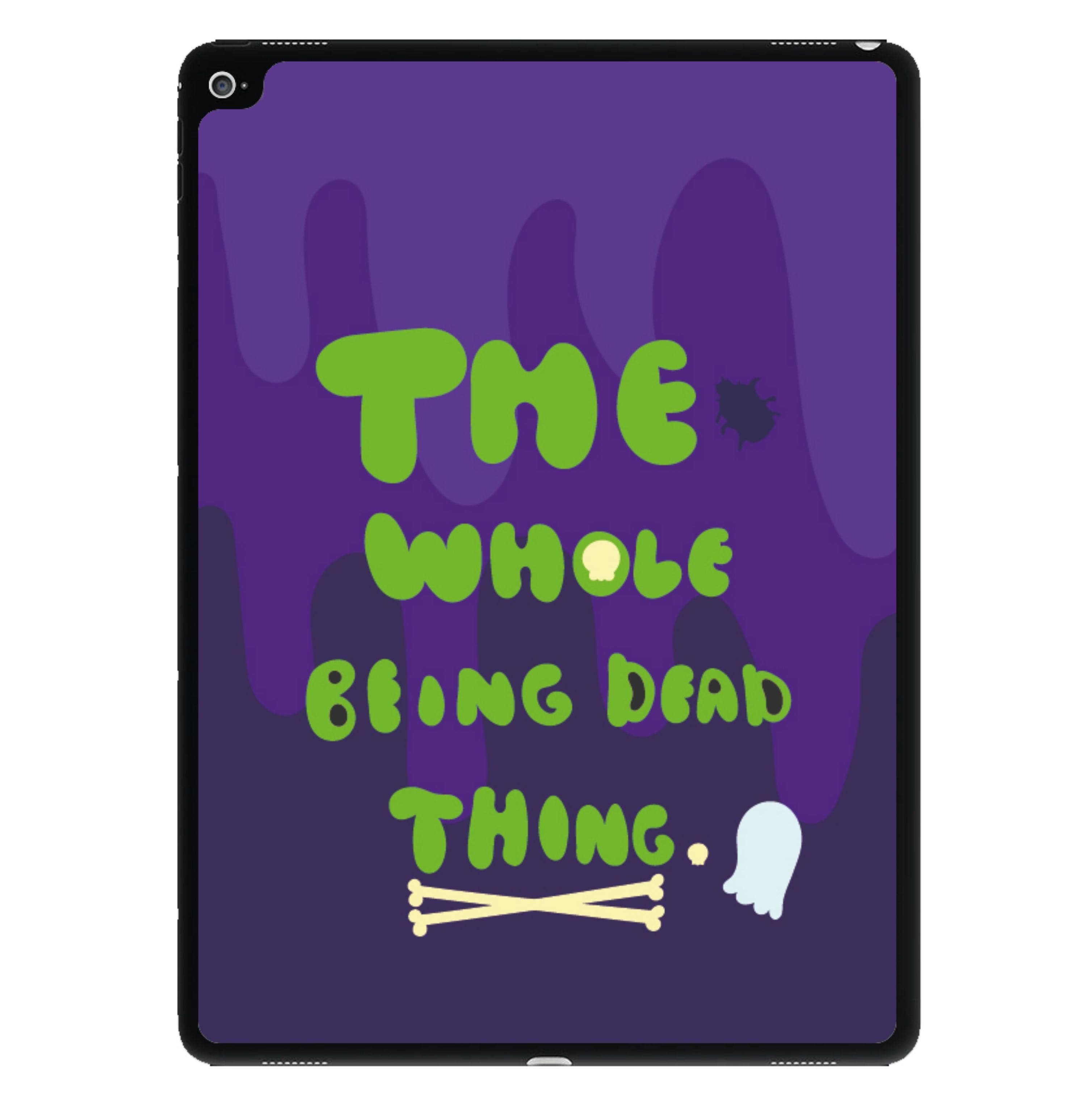 The Whole Being Dead Thing - Beetle Halloween iPad Case