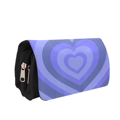 Blue - Colourful Hearts Pencil Case