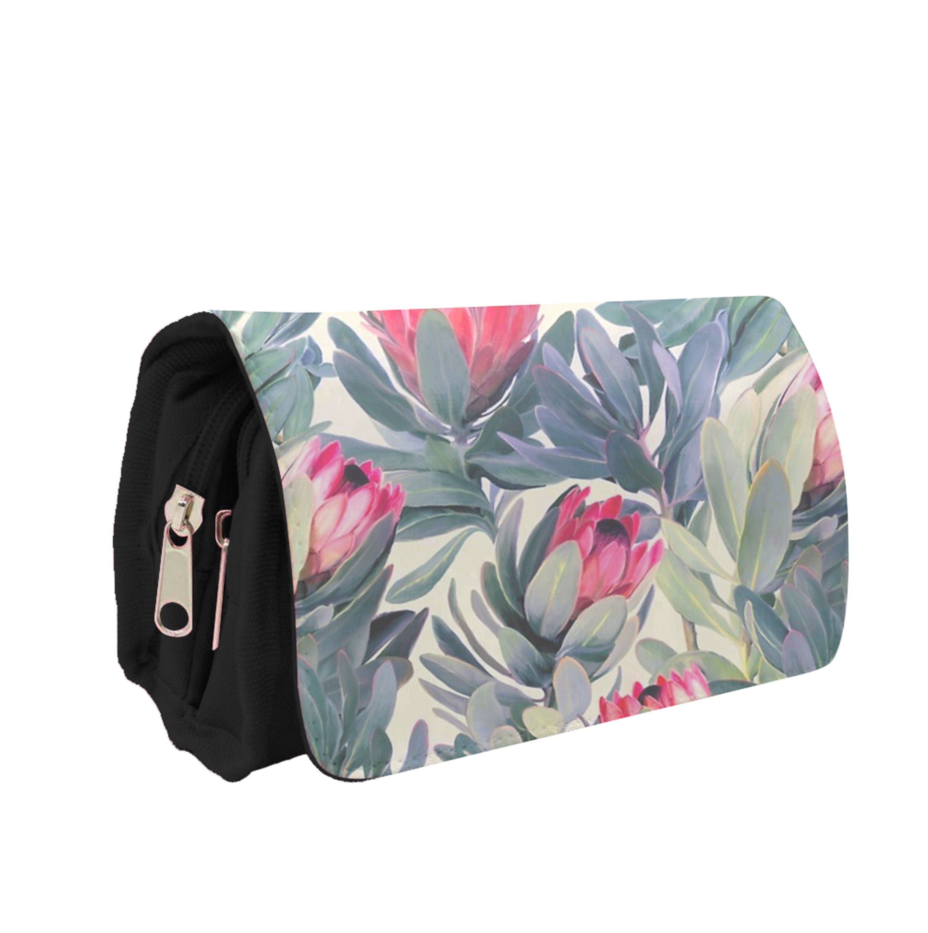 Painted Protea Pattern Pencil Case