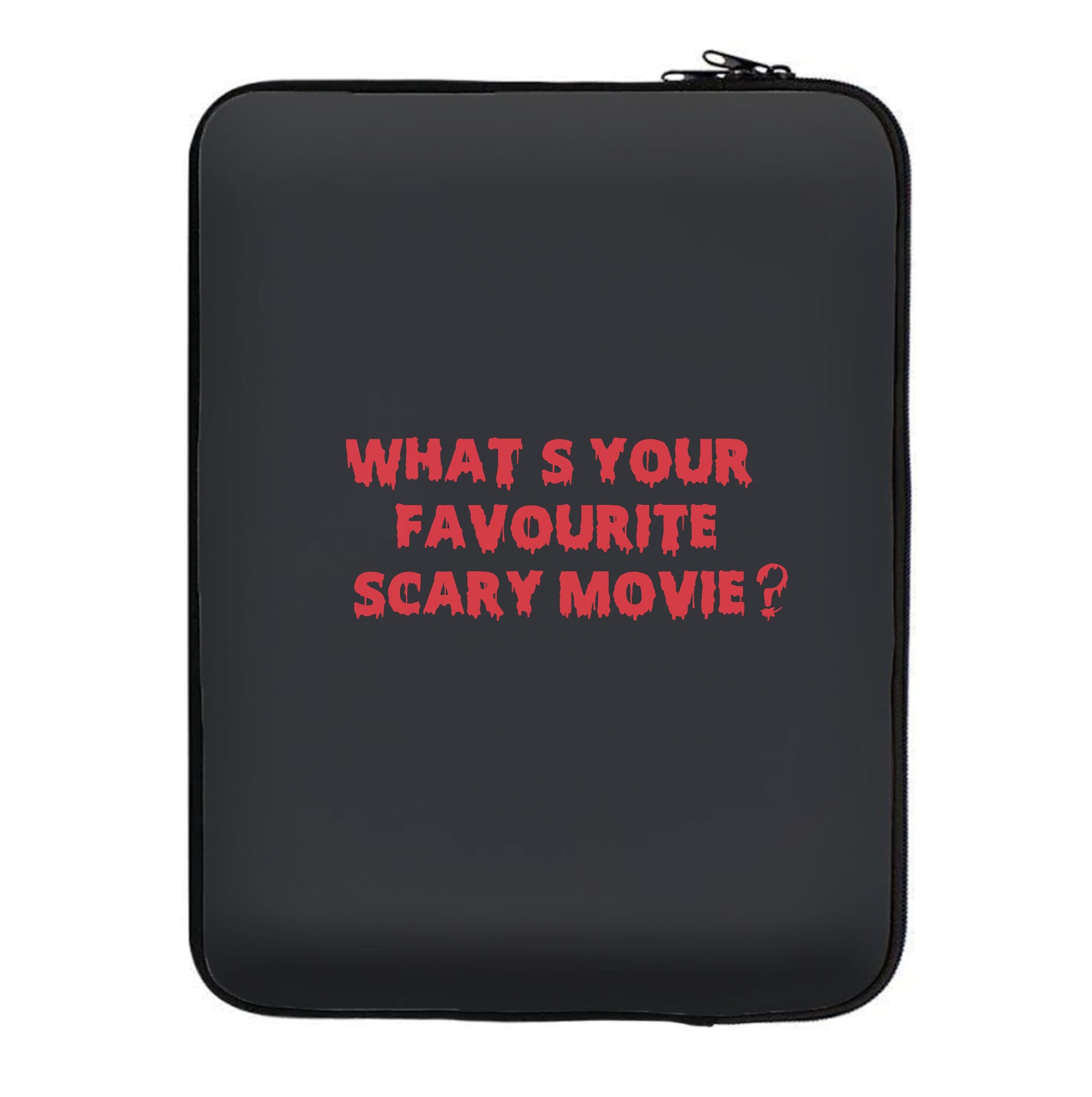 What's Your Favourite Scary Movie - Halloween Laptop Sleeve