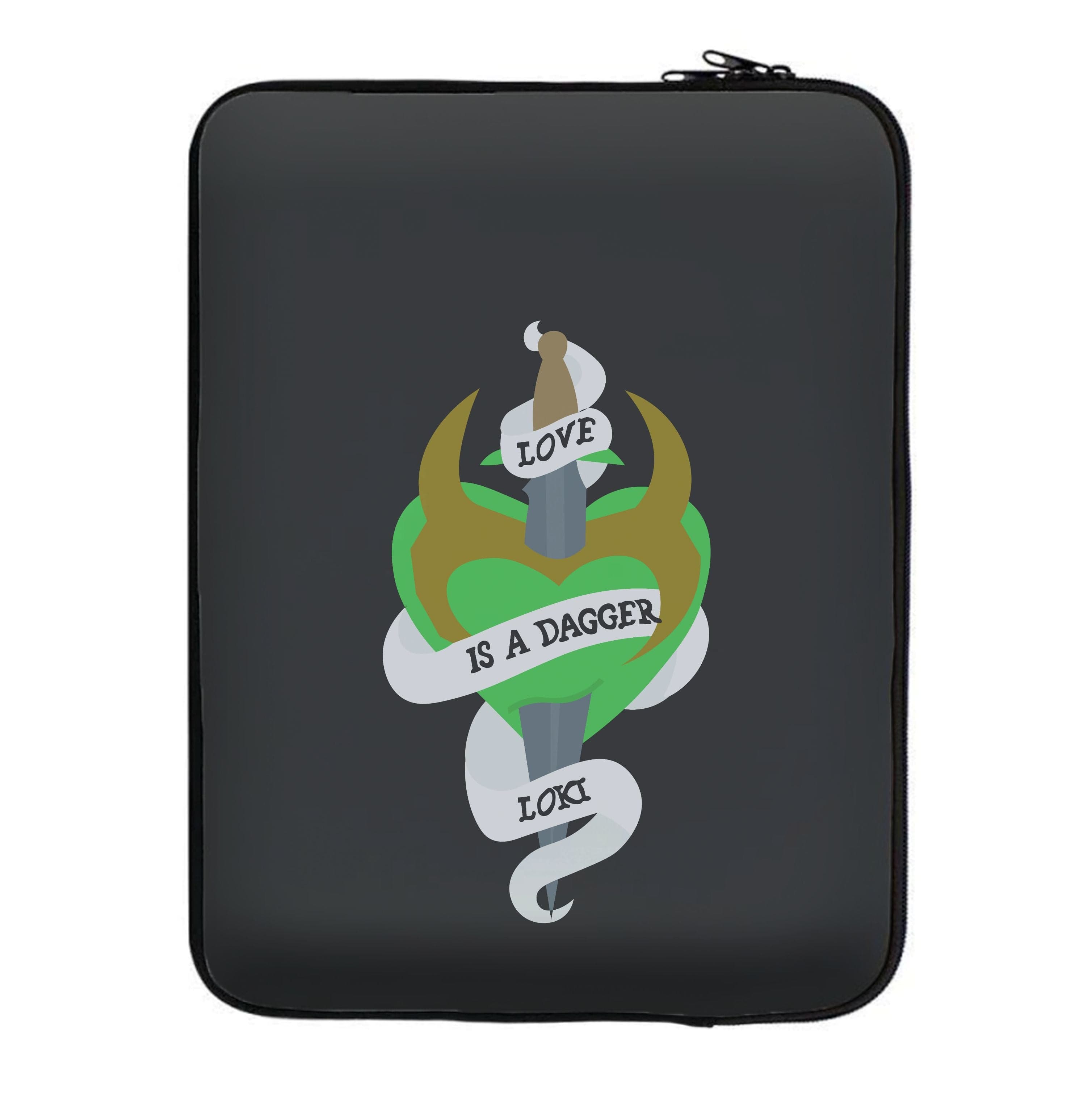 Love Is A Dagger Laptop Sleeve