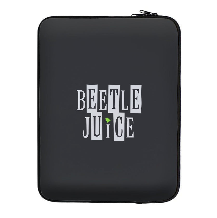 Text - Beetlejuice Laptop Sleeve