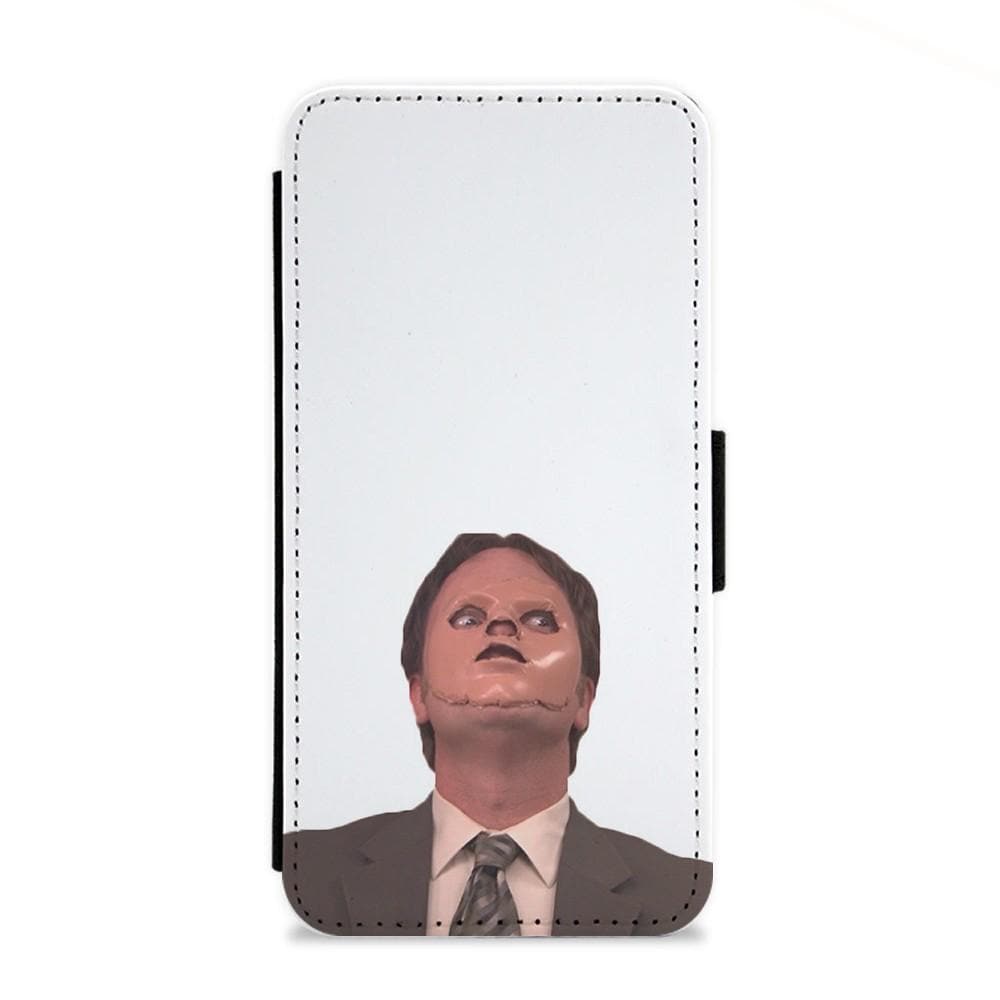 Dwight And The Dummy - The Office Flip Wallet Phone Case - Fun Cases