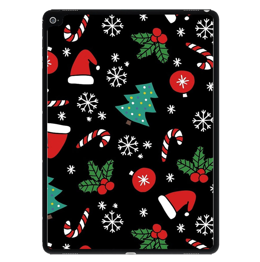 Christmas Objects Pattern iPad Case