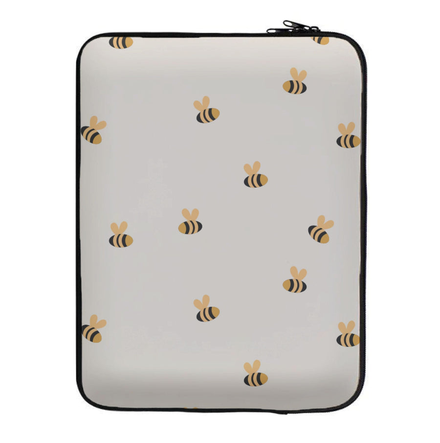 Spring Bee Pattern Laptop Sleeve