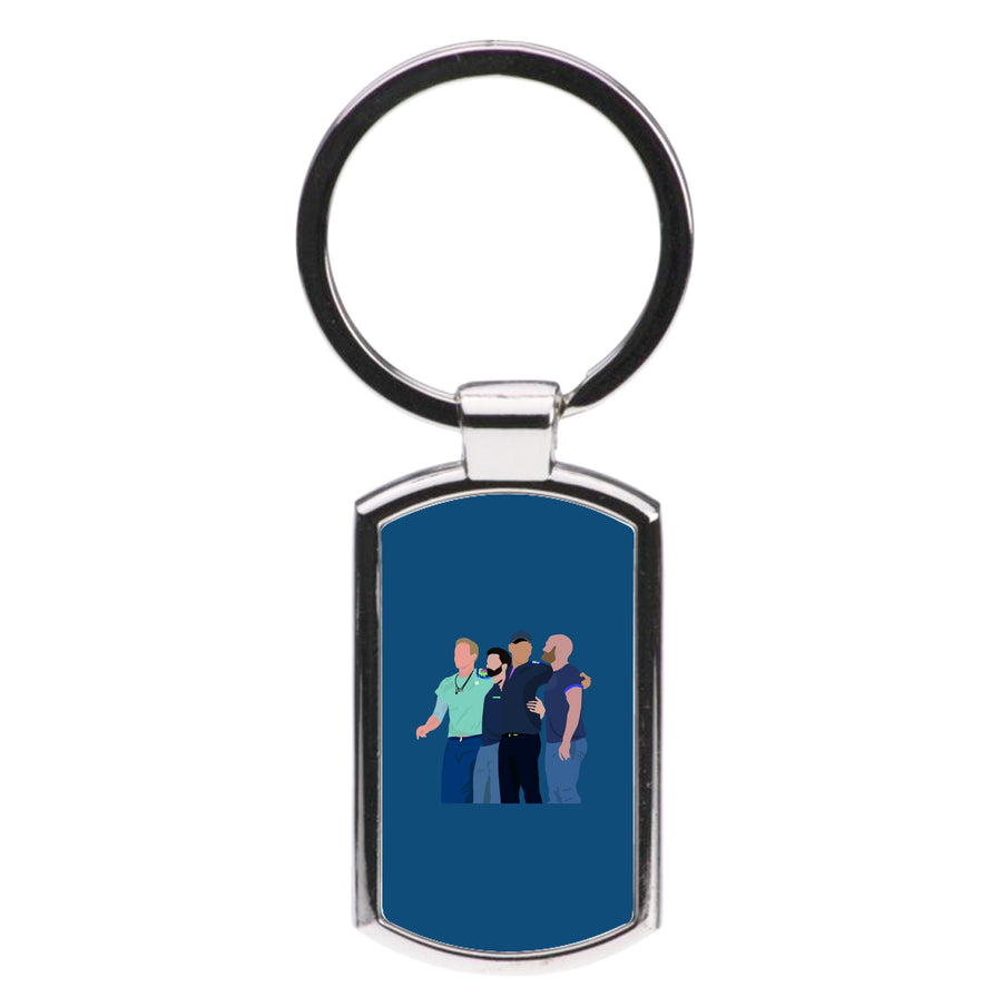 Coldplay Band Blue Luxury Keyring