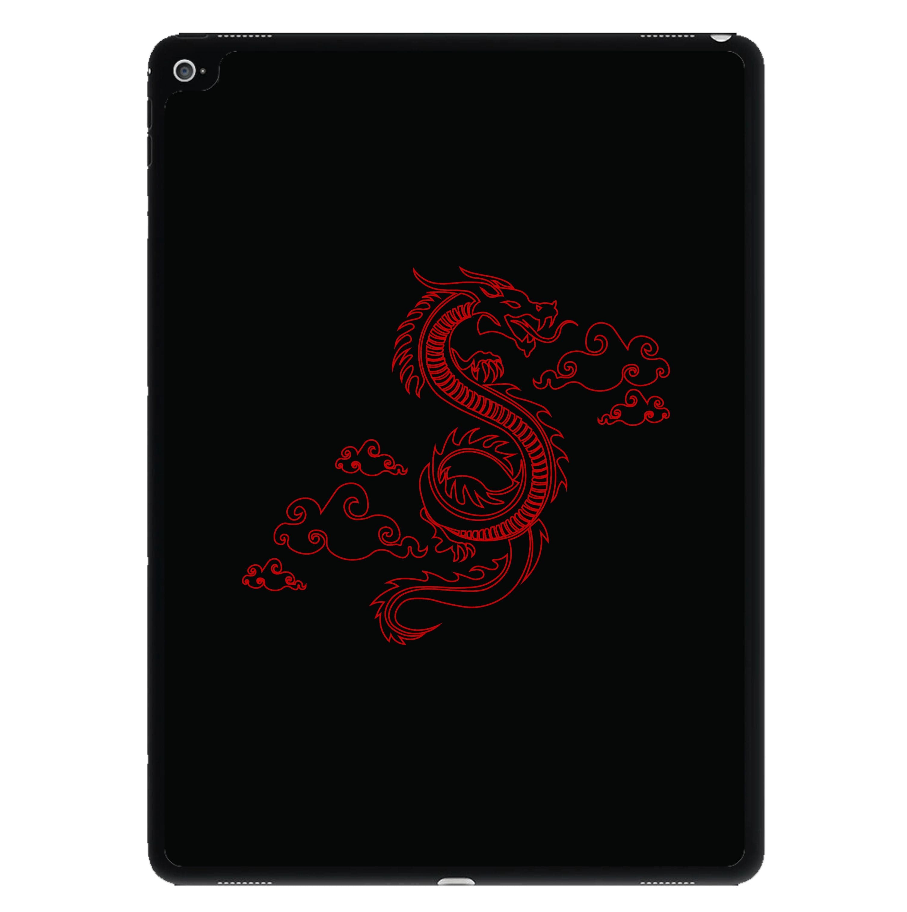 Red - Dragon Patterns iPad Case