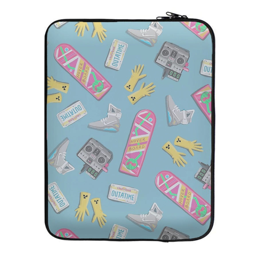 Back to the Future Pattern Laptop Sleeve