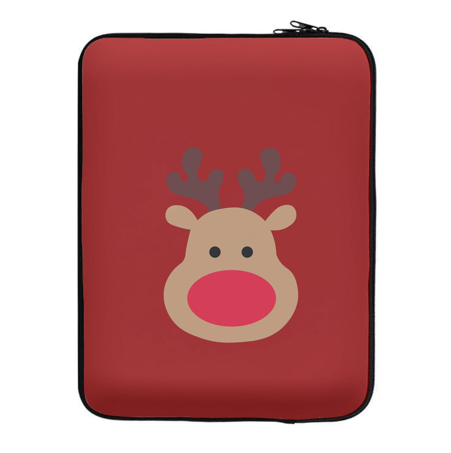 Rudolph Face - Christmas Laptop Sleeve