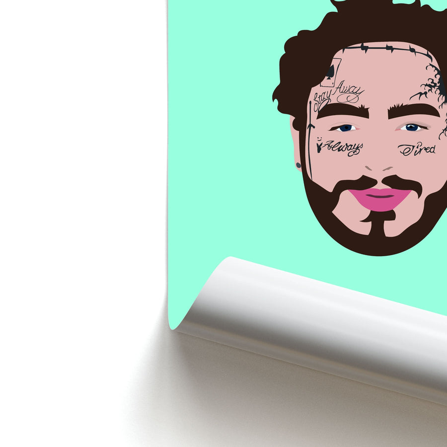 Face Tattoos - Post Malone Poster