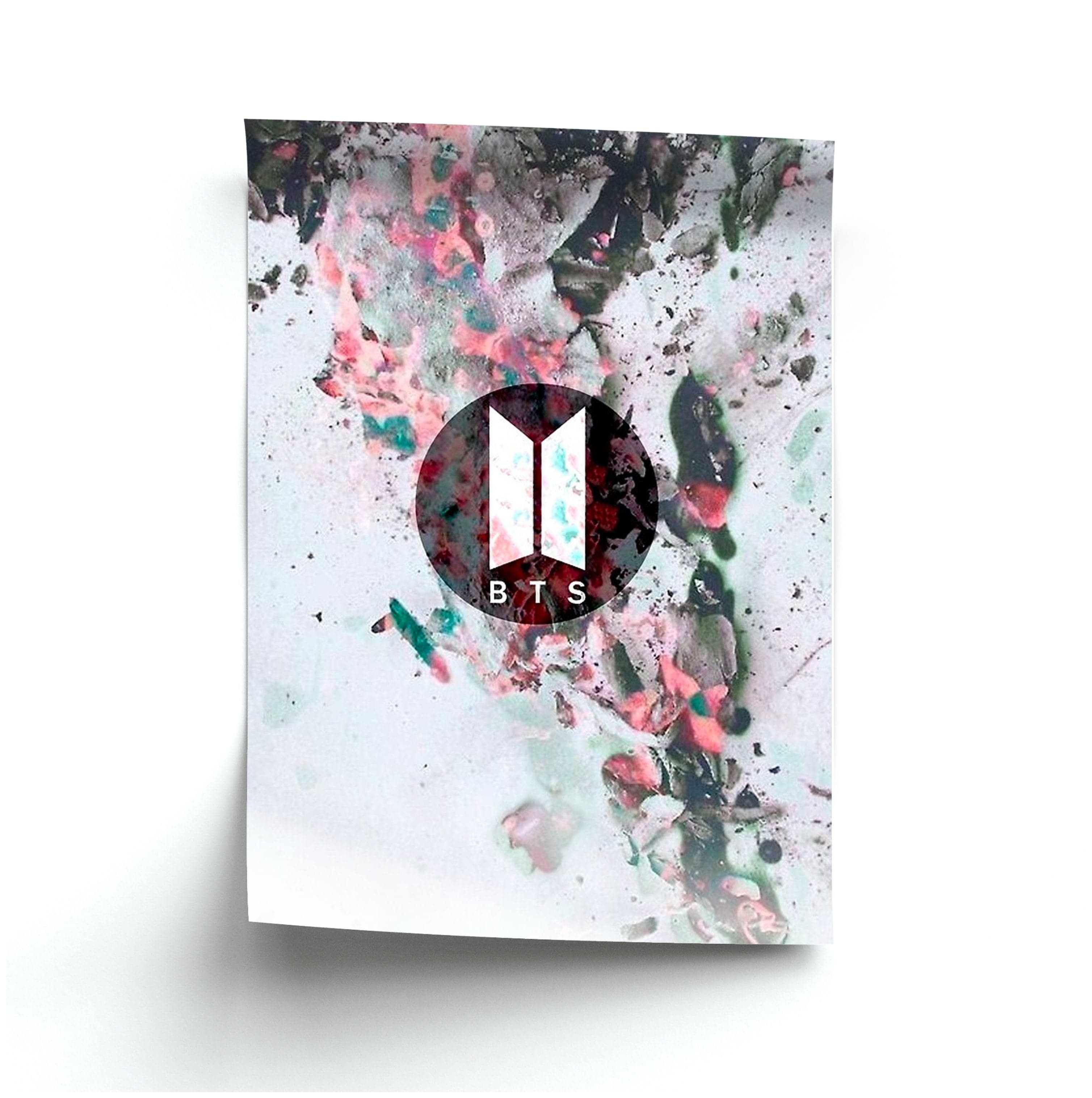 K-Pop Band Marble Logo Poster