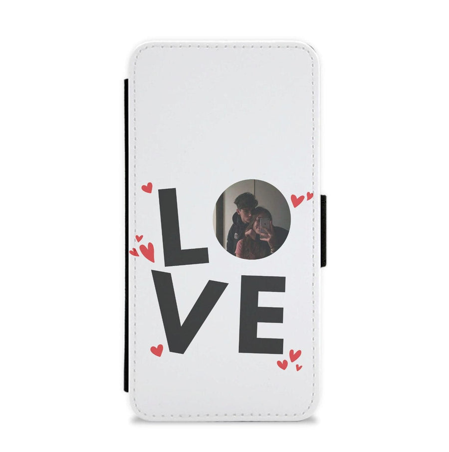 Love - Personalised Couples Flip / Wallet Phone Case