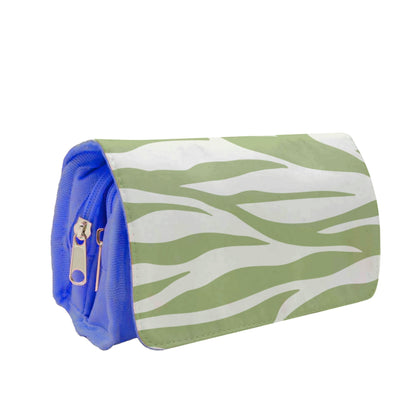 Abstract Green Print Pencil Case