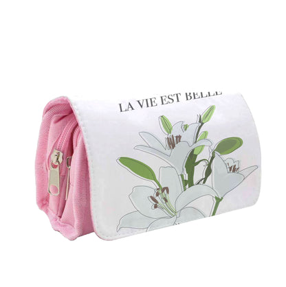 La Vie Est Belle - Clean Girl Aesthetic Pencil Case