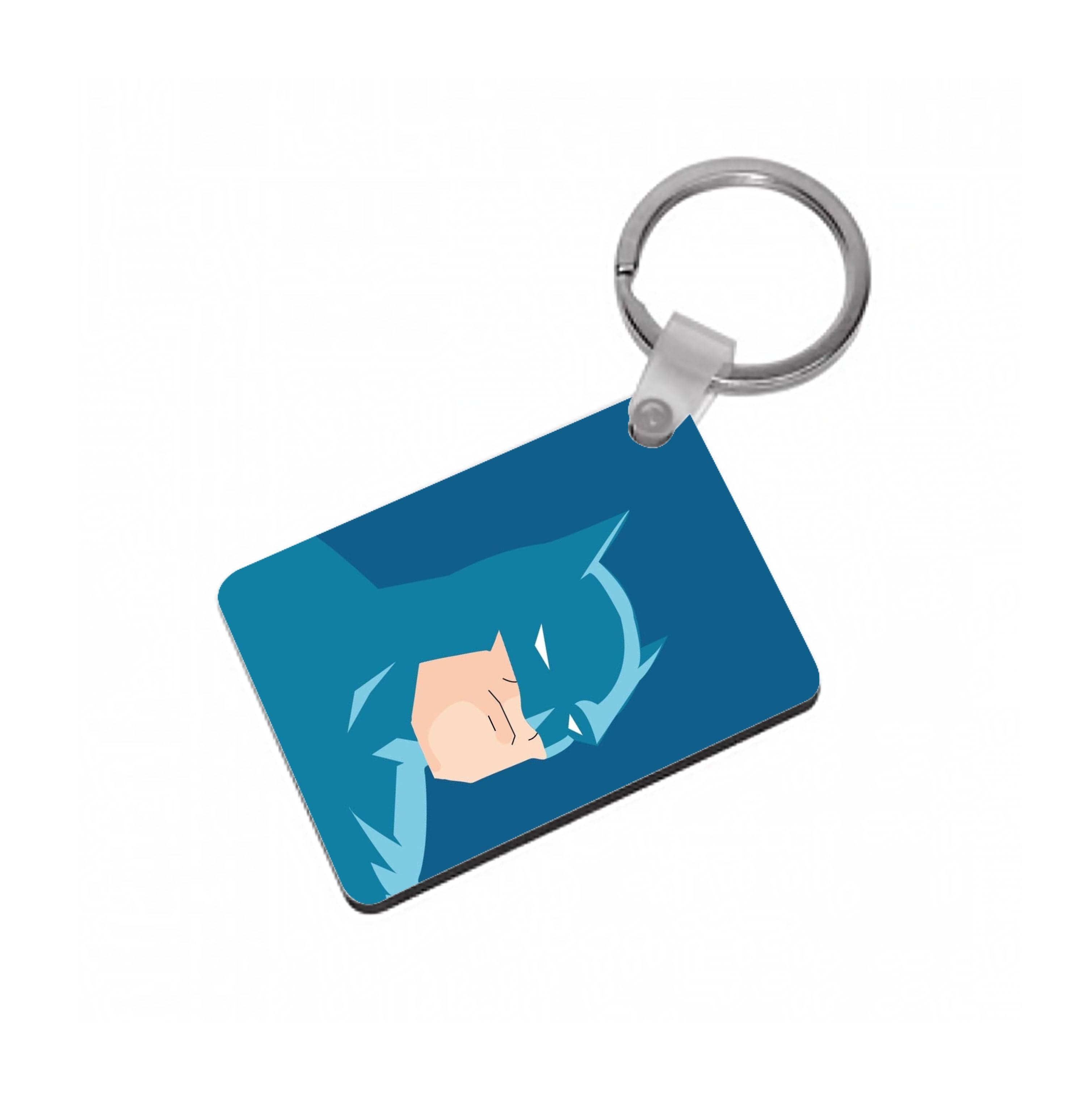 Blue Bat Superhero Keyring